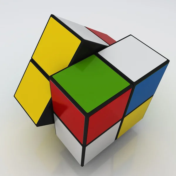 Kleur kubus spel — Stockfoto