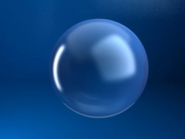 哑光玻璃球体 — 图库照片