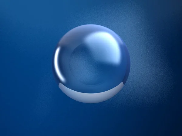 哑光玻璃球体 — 图库照片