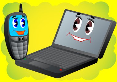 cep telefonu ve laptop