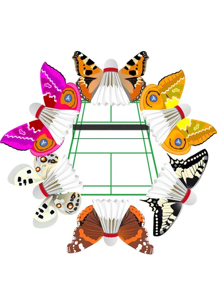 Абстрактные шаттлы бабочек — стоковое фото