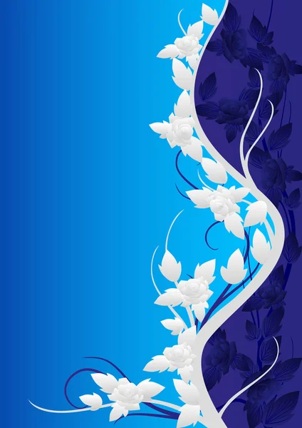 バラの青パターン — ストック写真