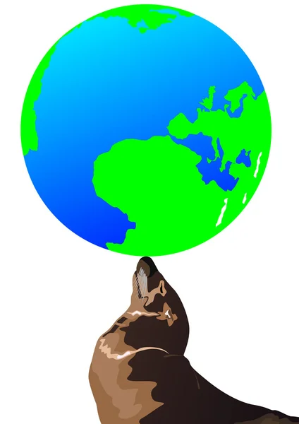 Aarde en het zegel — Stockfoto