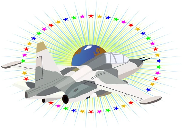 Dek gevechtsvliegtuigen — Stockfoto