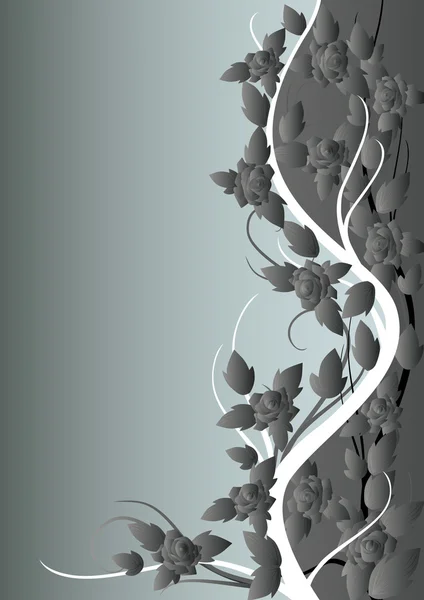 회색 패턴의 장미 — 스톡 사진