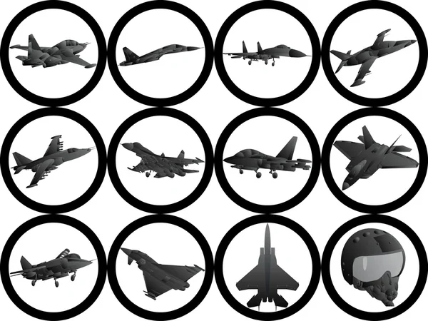 Aeronaves militares — Fotografia de Stock