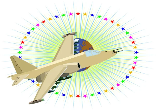 Militära flygplan — Stockfoto