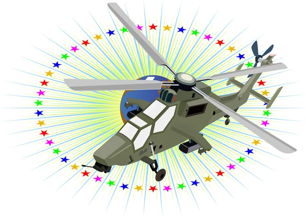 Helicóptero militar — Foto de Stock