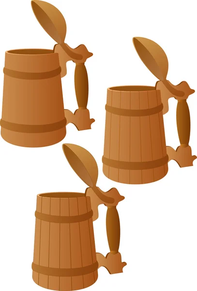 Wooden mug — Stock Photo, Image