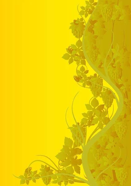 Žlutá hroznové design — Stock fotografie