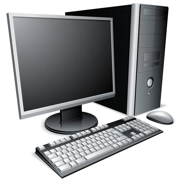 Desktop-Computer. — Stockvektor