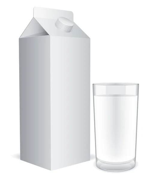 Молочная упаковка . — стоковый вектор