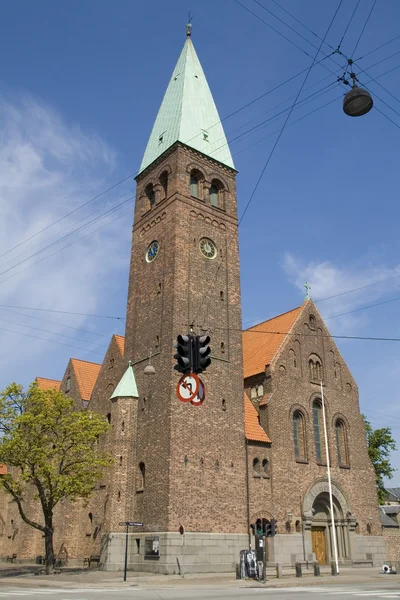 コペンハーゲンでの st.andreas 教会 — ストック写真