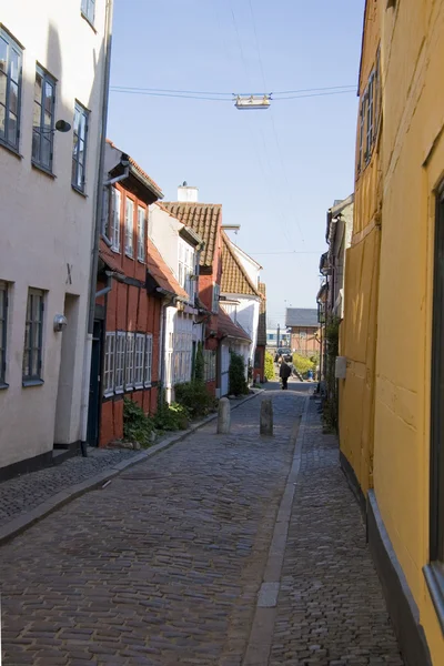 W prowincjonalnym miasteczku duński — Zdjęcie stockowe
