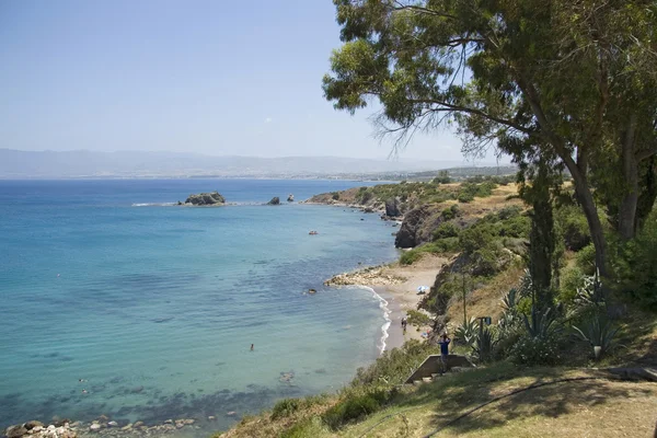 Wybrzeżu Cypru w pobliżu polis — Zdjęcie stockowe