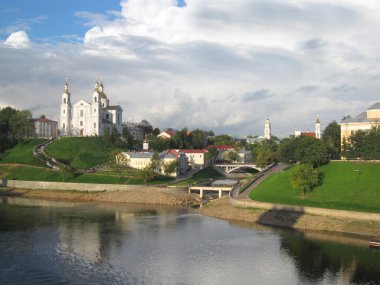 Skyline şehrin vitebsk, Beyaz Rusya