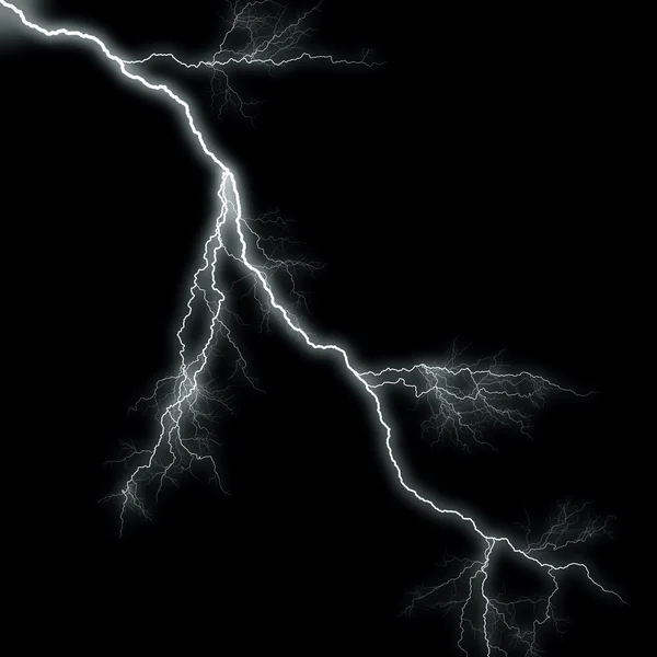 Night Sky Lightning — стоковое фото