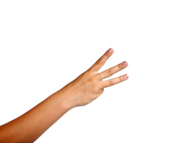 Isolated hand female clipart