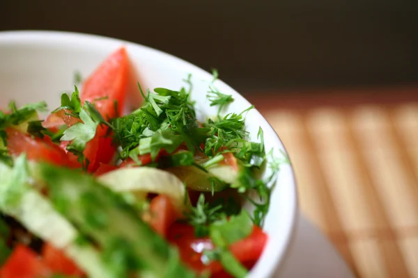 Свіжі овочевий салат, крупним планом . — стокове фото