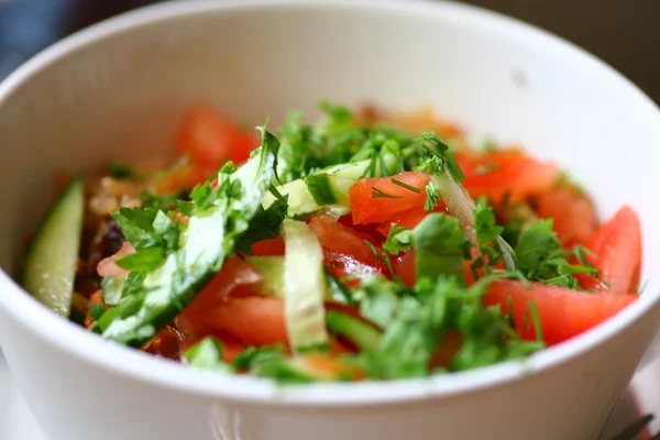 Zeleninový salát, detail. — Stock fotografie