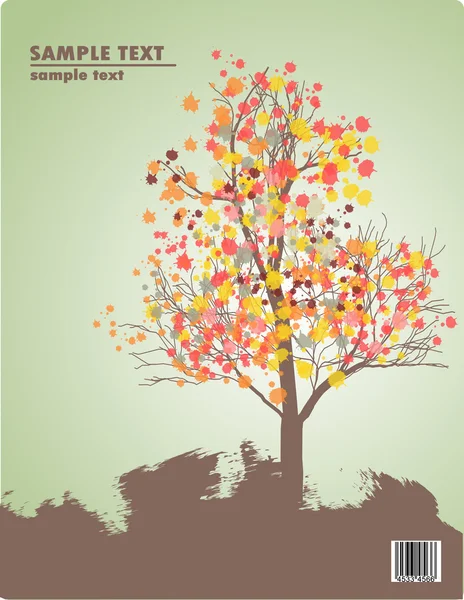 Arbre en automne — Image vectorielle