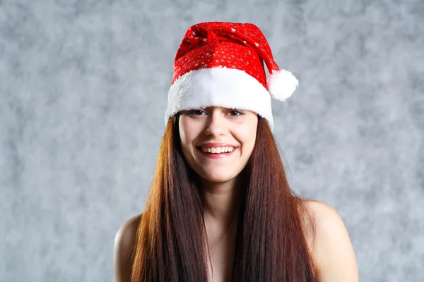 Sexy Santa face headshot — Stock Photo, Image