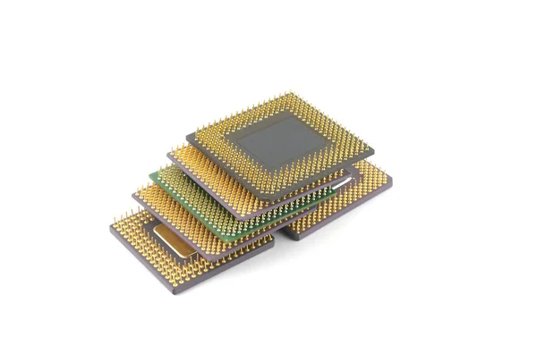 Six microprocessors — Stock Photo, Image