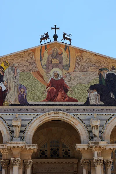 Fasada kościoła wszystkich narodów w Jerozolimie — Zdjęcie stockowe