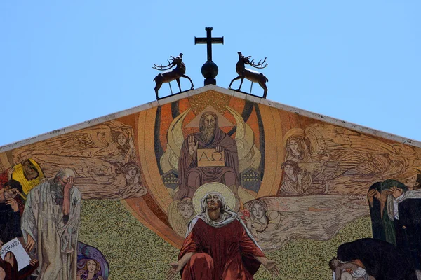 Mosaik auf der Kirche aller Nationen in jerusalem — Stockfoto