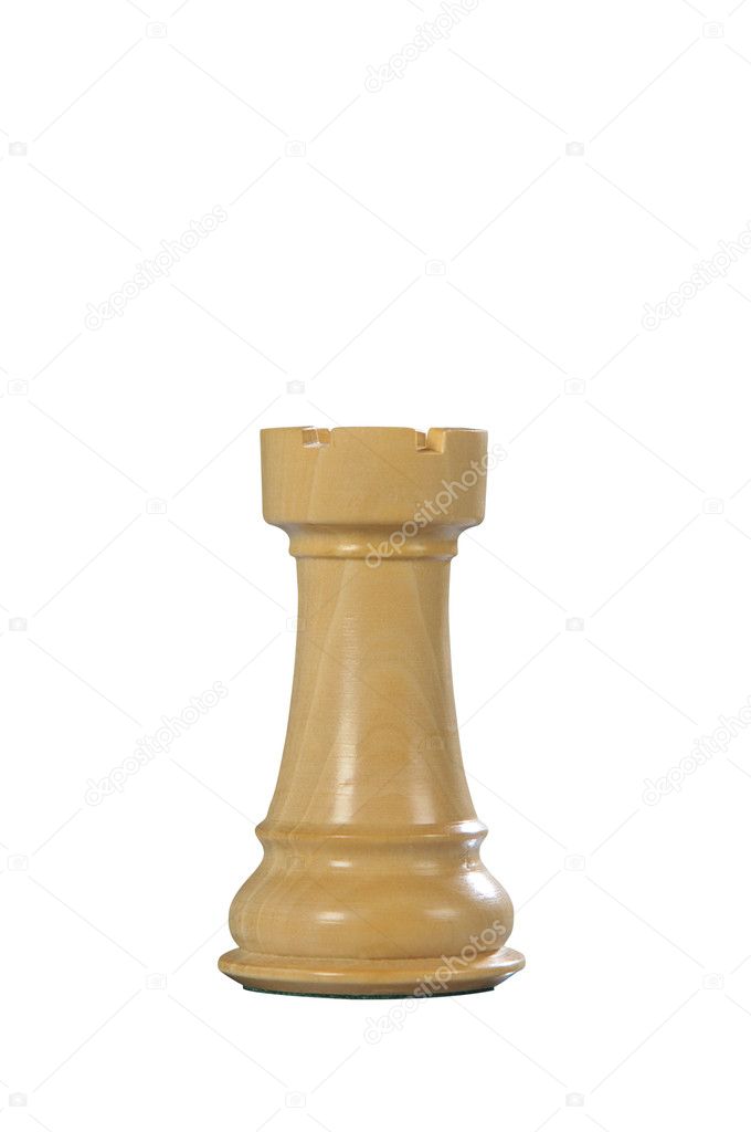 Wooden Chess: rook (white) — Stock Photo © dyoma2 #6670106