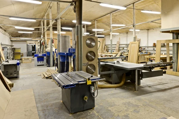 Máquina para processamento de madeira — Fotografia de Stock