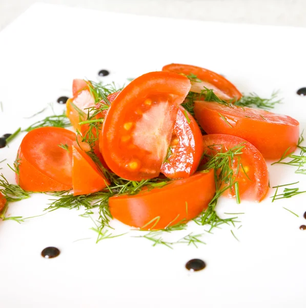 Stock image Salad of tomatoes and dill