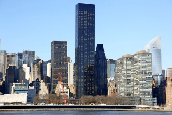 NYC - vista su Manhattan da Long Island — Foto Stock