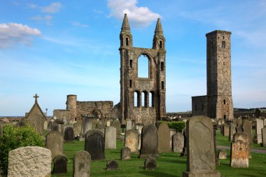 St Andrews cathedral grounds, GB clipart