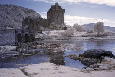 Eilean donan Kalesi, İskoçya, gb