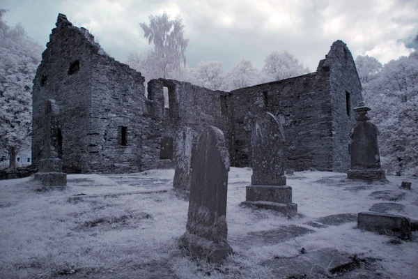 오래 된 고딕 양식의 묘지 — 스톡 사진