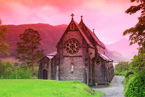 ST. Mary and St.Finnan Church It is located area of the Highlan — Stock Photo, Image