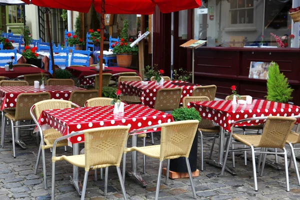 Classic european street cafe — Stock Photo, Image