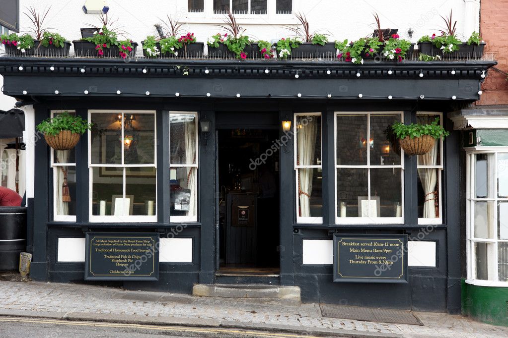 Exterior shot of a classic old Pub in London, UK