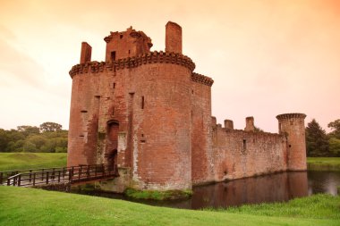 Caerlaverock Kalesi, İskoçya, Birleşik Krallık