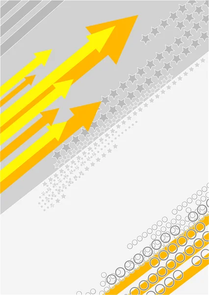 Fond abstrait avec flèche — Image vectorielle