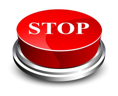 Stop button clipart