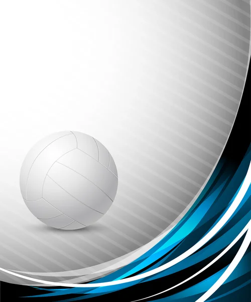Abstract background with volleyball — Stock Vector