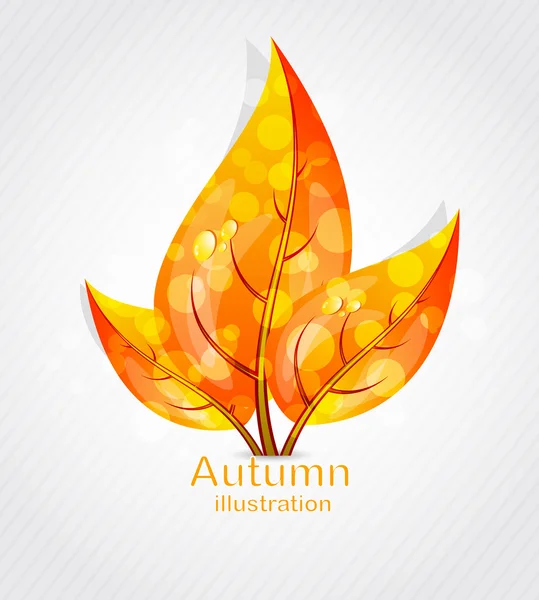stock vector Autumn leaves design