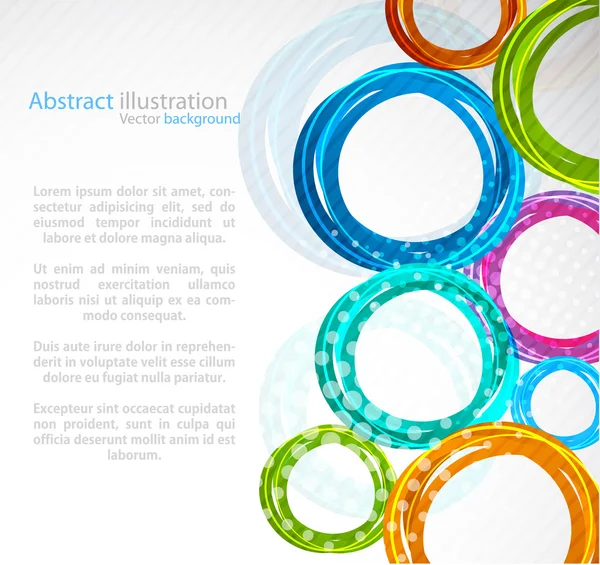 Abstracte kleurrijke cirkel — Stockvector