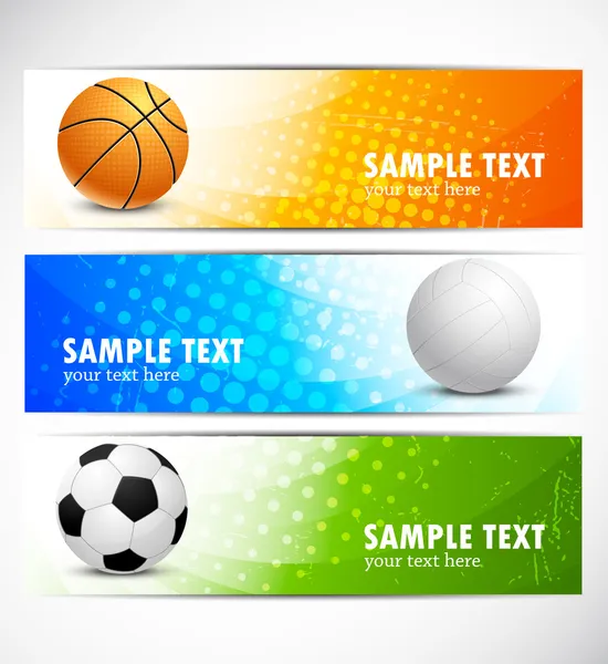 Set of sport banners - Stock Image - Everypixel