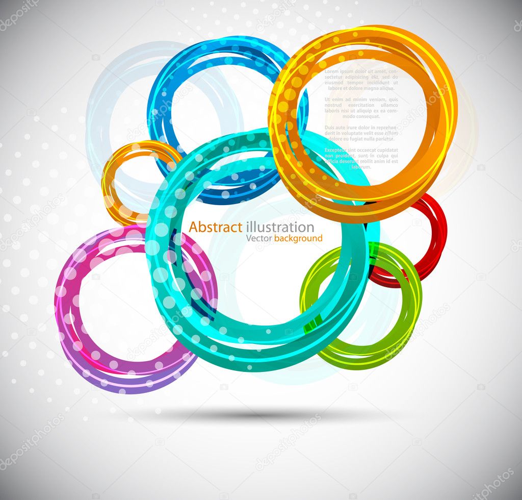 Abstract background with colorful circles
