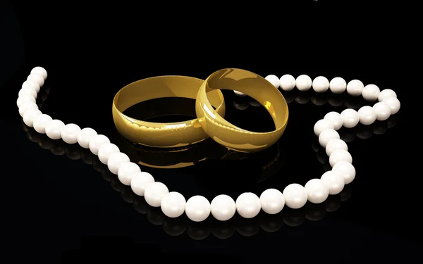 Свадебные кольца — 图库照片