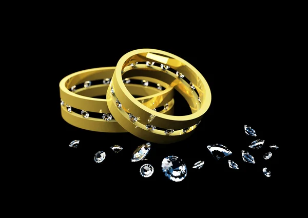 Свадебные кольца — Stock Photo, Image