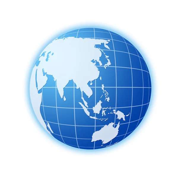 Mundo azul globo 2 — Fotografia de Stock